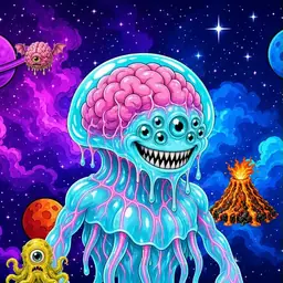 Oozlings #5688, Jellyfish Brain · Void Nebula