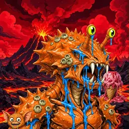 Oozlings #5701, Mutated Crab · Lava Fields