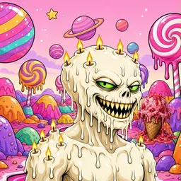 Oozlings #5705, Candle Wax · Candy Planet