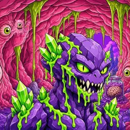 Oozlings #5734, Crystal Rock · Flesh Cave