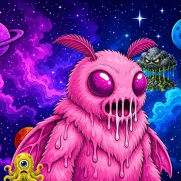Oozlings #5738, Mutant Moth · Void Nebula