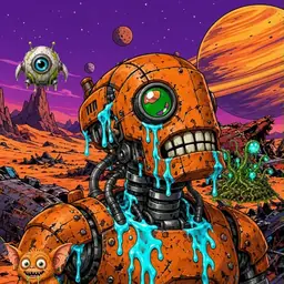 Oozlings #5742, Rusty Robot · Ship Junkyard