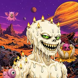 Oozlings #5757, Candle Wax · Ship Junkyard