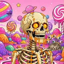 Oozlings #5770, Skull · Candy Planet