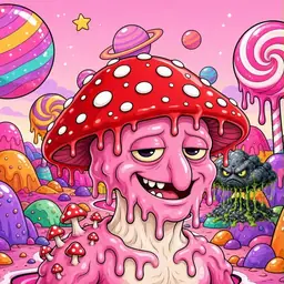 Oozlings #5775, Mushroom Head · Candy Planet