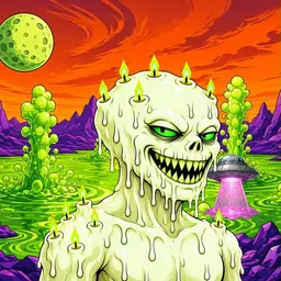 Oozlings #578, Mutated Candle Wax · Acid Lake