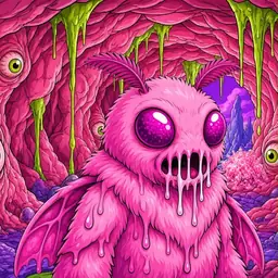 Oozlings #5784, Mutant Moth · Flesh Cave