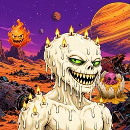 Oozlings #5790, Candle Wax · Ship Junkyard