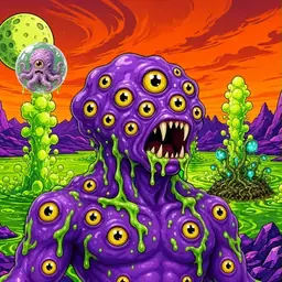 Oozlings #5797, Eyeball Cluster · Acid Lake