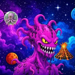 Oozlings #5798, Squid · Void Nebula