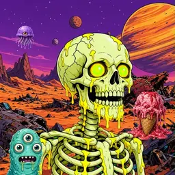 Oozlings #5801, Mutated Skull · Ship Junkyard