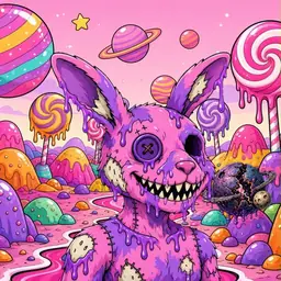 Oozlings #5802, Zombie Bunny · Candy Planet