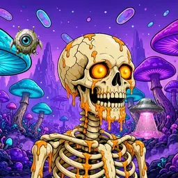 Oozlings #5803, Skull · Fungus Forest