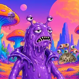 Oozlings #5810, Slug · Mushroom Desert