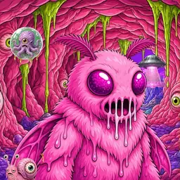 Oozlings #5811, Mutant Moth · Flesh Cave