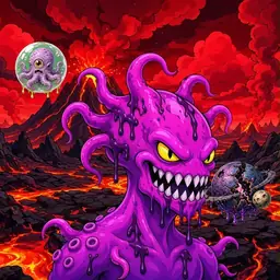 Oozlings #5820, Squid · Lava Fields
