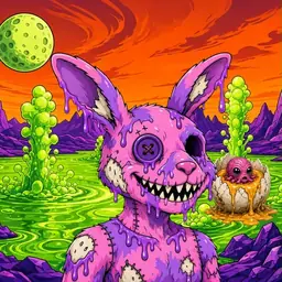 Oozlings #5830, Zombie Bunny · Acid Lake