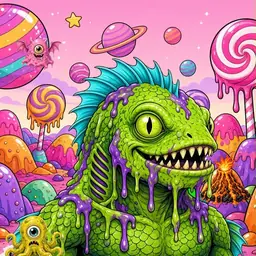Oozlings #584, Swamp Fish · Candy Planet