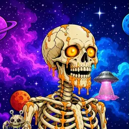 Oozlings #5846, Skull · Void Nebula