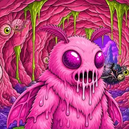 Oozlings #5852, Mutant Moth · Flesh Cave
