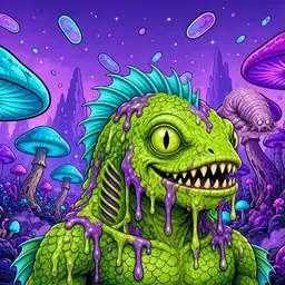 Oozlings #5860, Swamp Fish · Fungus Forest