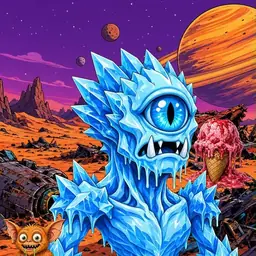 Oozlings #5869, Ice Cyclops · Ship Junkyard