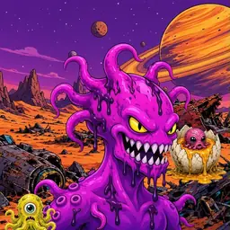 Oozlings #5872, Squid · Ship Junkyard