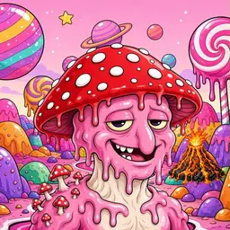 Oozlings #5882, Mushroom Head · Candy Planet
