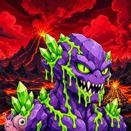 Oozlings #5886, Crystal Rock · Lava Fields
