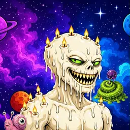 Oozlings #5892, Candle Wax · Void Nebula