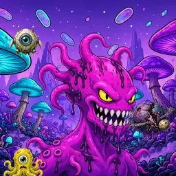 Oozlings #5895, Squid · Fungus Forest