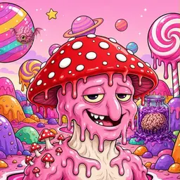 Oozlings #5918, Mushroom Head · Candy Planet