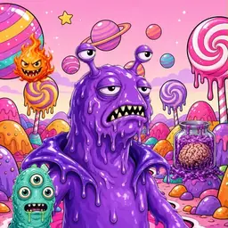Oozlings #592, Slug · Candy Planet