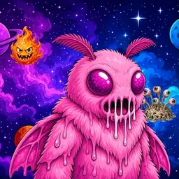 Oozlings #5930, Mutant Moth · Void Nebula