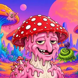 Oozlings #5935, Mushroom Head · Mushroom Desert