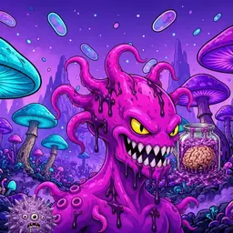 Oozlings #5937, Squid · Fungus Forest