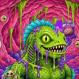 Oozlings #5941, Swamp Fish · Flesh Cave