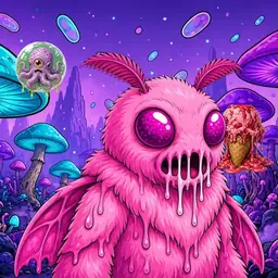 Oozlings #5942, Mutant Moth · Fungus Forest