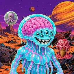 Oozlings #5946, Jellyfish Brain · Ship Junkyard