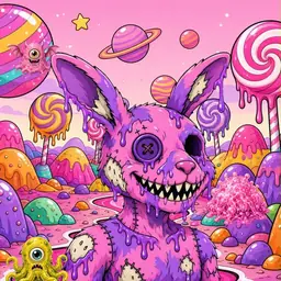 Oozlings #5950, Zombie Bunny · Candy Planet