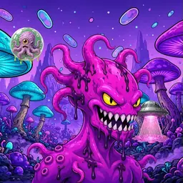 Oozlings #5959, Squid · Fungus Forest