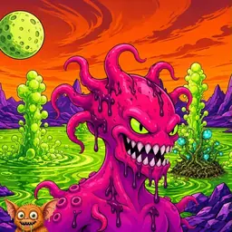 Oozlings #5961, Mutated Squid · Acid Lake