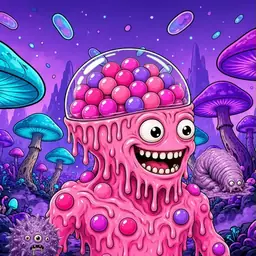 Oozlings #5967, Gumball Brain · Fungus Forest