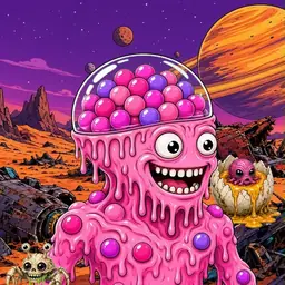 Oozlings #5968, Gumball Brain · Ship Junkyard