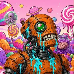 Oozlings #5976, Rusty Robot · Candy Planet