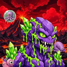 Oozlings #5978, Crystal Rock · Lava Fields