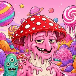Oozlings #5979, Mushroom Head · Candy Planet