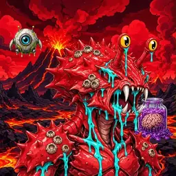 Oozlings #5980, Crab · Lava Fields