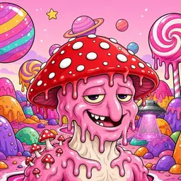 Oozlings #5985, Mushroom Head · Candy Planet