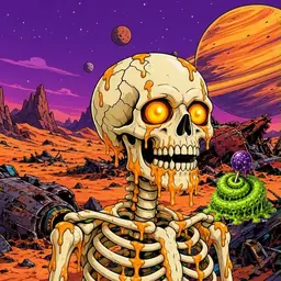 Oozlings #599, Skull · Ship Junkyard
